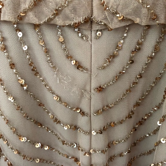 Gorgeous beaded blouson dress w/ Art Deco beading - Picture 6 of 6